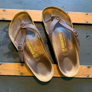Leather Birkenstock Thongs